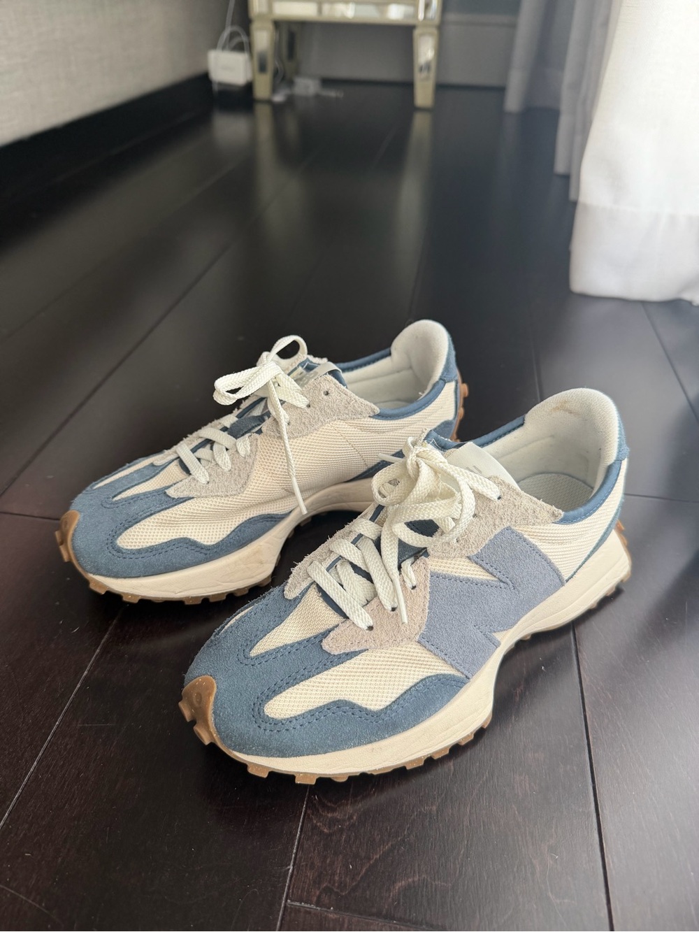 New Balance 327 Vintage Indigo Arctic Grey - Picture 4 of 5